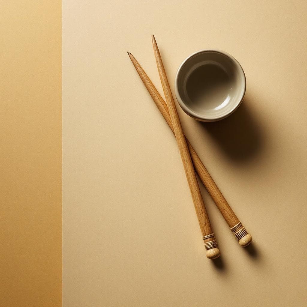 Baguettes Hinoki paire + repose céramique